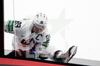 2021-05-27 - Abdelkader Justin (USA)  - WORLD CHAMPIONSHIP 2021 - USA VS LATVIA - ICE HOCKEY - WINTER SPORTS