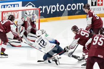 2021-05-27 - Moore Trevor (USA) 
Kivlenieks Matiss (Latvia)  - WORLD CHAMPIONSHIP 2021 - USA VS LATVIA - ICE HOCKEY - WINTER SPORTS
