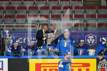 2021-06-01 - Team Italy Bench - WORLD CHAMPIONSHIP 2021 - ITALY VS USA - ICE HOCKEY - WINTER SPORTS