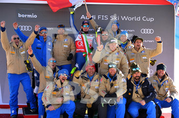 2019-12-28 - team ita podio bormio - COPPA DEL MONDO - DISCESA LIBERA MASCHILE - ALPINE SKIING - WINTER SPORTS