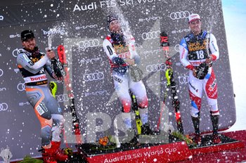 2019-12-29 - podio bormio champagne - COPPA DEL MONDO - COMBINATA MASCHILE - ALPINE SKIING - WINTER SPORTS
