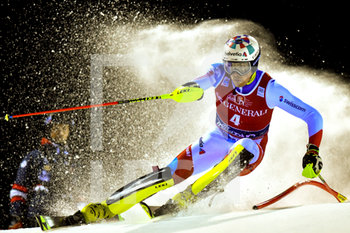 2020-01-08 -  Lo svizzero Daniel Yule, 1° cl., in azione - COPPA DEL MONDO - 3TRE - NIGHT SLALOM MASCHILE - ALPINE SKIING - WINTER SPORTS