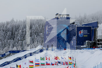 2021-02-08 - Rumerlo finish area in Cortina d'Ampezzo where the Alpine Combined women race is cancelled due to snowfall - 2021 FIS ALPINE WORLD SKI CHAMPIONSHIPS - ALPINE COMBINED - WOMEN - ALPINE SKIING - WINTER SPORTS