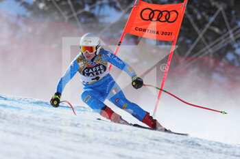 2021-02-13 - 2021 FIS ALPINE WORLD SKI CHAMPIONSHIPS, TRA - DH WOMEN
Cortina D'Ampezzo, Veneto, Italy
2021-02-13 - Saturday
Image shows  DELAGO Nadia (ITA) - 2021 FIS ALPINE WORLD SKI CHAMPIONSHIPS - DOWNHILL - WOMEN - ALPINE SKIING - WINTER SPORTS