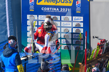 2021-02-13 - GUT-BEHRAMI Lara (SUI) Podium - 2021 FIS ALPINE WORLD SKI CHAMPIONSHIPS - DOWNHILL - WOMEN - ALPINE SKIING - WINTER SPORTS