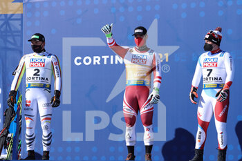 2021-02-14 -  FEUZ Beat (SUI) PODIUM - 2021 FIS ALPINE WORLD SKI CHAMPIONSHIPS - DOWNHILL - MEN - ALPINE SKIING - WINTER SPORTS