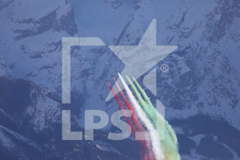 2021-02-14 - Frecce Tricolori Acrobatic air patrol - 2021 FIS ALPINE WORLD SKI CHAMPIONSHIPS - DOWNHILL - MEN - ALPINE SKIING - WINTER SPORTS
