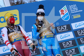 2021-02-16 -  LIENSBERGER Katharina (AUT) - BASSINO Marta (ITA) - 2021 FIS ALPINE WORLD SKI CHAMPIONSHIPS - PARALLEL GIANT SLALOM - WOMEN - ALPINE SKIING - WINTER SPORTS