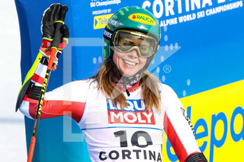 2021-02-18 - The smile of Katharina LIENSBERGER (AUT) - 2021 FIS ALPINE WORLD SKI CHAMPIONSHIPS - GIANT SLALOM - WOMEN - ALPINE SKIING - WINTER SPORTS