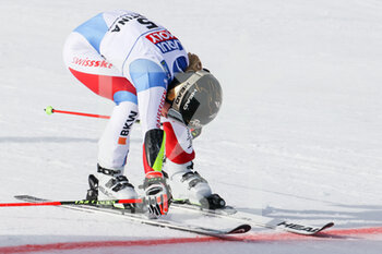 2021-02-18 - Lara GUT-BEHRAMI (SUI) on the finish line for the gold medal - 2021 FIS ALPINE WORLD SKI CHAMPIONSHIPS - GIANT SLALOM - WOMEN - ALPINE SKIING - WINTER SPORTS