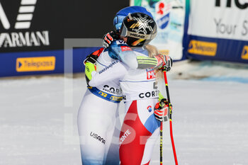 2021-02-18 - Lara GUT-BEHRAMI (SUI) and Mikaela SHIFFRIN (USA) - 2021 FIS ALPINE WORLD SKI CHAMPIONSHIPS - GIANT SLALOM - WOMEN - ALPINE SKIING - WINTER SPORTS
