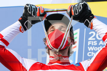 2021-02-19 - Marco SCHWARZ (AUT) bronze medal in the men's GS in Cortina d'Ampezzo - 2021 FIS ALPINE WORLD SKI CHAMPIONSHIPS - GIANT SLALOM - MEN - ALPINE SKIING - WINTER SPORTS