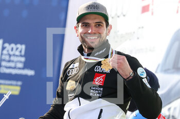 2021-02-19 - Mathieu FAIVRE (FRA) gold medal in the men's GS in Cortina d'Ampezzo - 2021 FIS ALPINE WORLD SKI CHAMPIONSHIPS - GIANT SLALOM - MEN - ALPINE SKIING - WINTER SPORTS