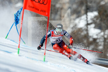 2021-02-19 - Ivan Kuznetsov (RSF) in action during the first run - 2021 FIS ALPINE WORLD SKI CHAMPIONSHIPS - GIANT SLALOM - MEN - ALPINE SKIING - WINTER SPORTS