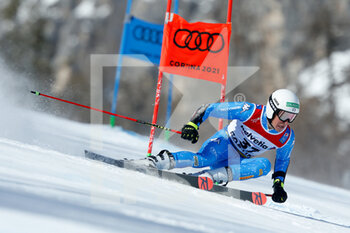 2021-02-19 - Giovanni Franzoni (ITA) in action during the first run - 2021 FIS ALPINE WORLD SKI CHAMPIONSHIPS - GIANT SLALOM - MEN - ALPINE SKIING - WINTER SPORTS
