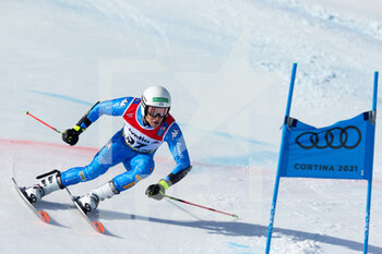 2021-02-19 - Giovanni Franzoni (ITA) in action - 2021 FIS ALPINE WORLD SKI CHAMPIONSHIPS - GIANT SLALOM - MEN - ALPINE SKIING - WINTER SPORTS