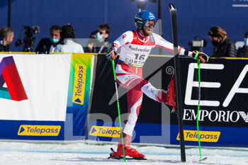 2021-02-19 - Marco Schwarz (AUT) joy after finishing 3rd - 2021 FIS ALPINE WORLD SKI CHAMPIONSHIPS - GIANT SLALOM - MEN - ALPINE SKIING - WINTER SPORTS