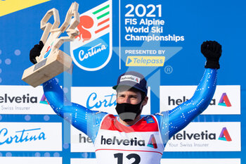 2021-02-19 - Luca De Aliprandini (ITA) on the podium - 2021 FIS ALPINE WORLD SKI CHAMPIONSHIPS - GIANT SLALOM - MEN - ALPINE SKIING - WINTER SPORTS