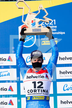 2021-02-19 - Luca De Aliprandini (ITA) on the podium - 2021 FIS ALPINE WORLD SKI CHAMPIONSHIPS - GIANT SLALOM - MEN - ALPINE SKIING - WINTER SPORTS