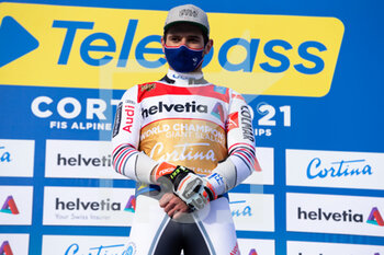 2021-02-19 - Mathieu Faivre (FRA) on the podium - 2021 FIS ALPINE WORLD SKI CHAMPIONSHIPS - GIANT SLALOM - MEN - ALPINE SKIING - WINTER SPORTS