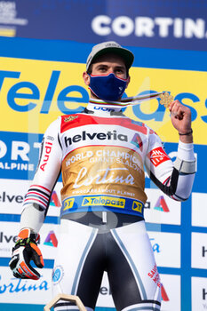 2021-02-19 - Mathieu Faivre (FRA) on the podium - 2021 FIS ALPINE WORLD SKI CHAMPIONSHIPS - GIANT SLALOM - MEN - ALPINE SKIING - WINTER SPORTS