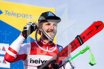 2021-02-19 - Marco Schwarz (AUT) on the podium - 2021 FIS ALPINE WORLD SKI CHAMPIONSHIPS - GIANT SLALOM - MEN - ALPINE SKIING - WINTER SPORTS