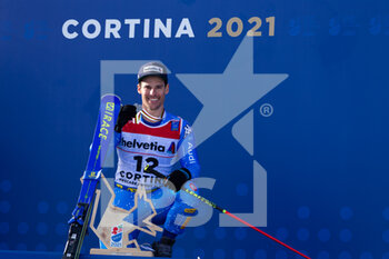 2021-02-19 - Luca De Aliprandini (ITA) wins the silver medal in GS in Cortina - 2021 FIS ALPINE WORLD SKI CHAMPIONSHIPS - GIANT SLALOM - MEN - ALPINE SKIING - WINTER SPORTS