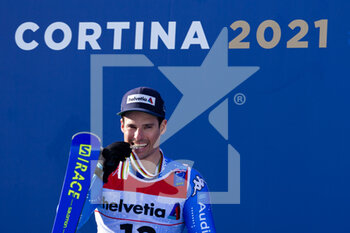 2021-02-19 - Luca De Aliprandini (ITA) wins the silver medal in GS in Cortina - 2021 FIS ALPINE WORLD SKI CHAMPIONSHIPS - GIANT SLALOM - MEN - ALPINE SKIING - WINTER SPORTS
