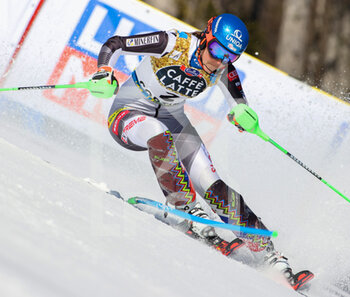 2021-02-20 - Slovakian Petra Vlhov skies during the first manche - 2021 FIS ALPINE WORLD SKI CHAMPIONSHIPS - SLALOM - WOMEN - ALPINE SKIING - WINTER SPORTS