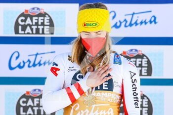 2021-02-20 - Katharina LIENSBERGER (AUT) silver medal - 2021 FIS ALPINE WORLD SKI CHAMPIONSHIPS - SLALOM - WOMEN - ALPINE SKIING - WINTER SPORTS