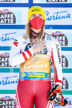 2021-02-20 - Katharina LIENSBERGER (AUT) winner of the women's slalom in Cortina d'Ampezzo - 2021 FIS ALPINE WORLD SKI CHAMPIONSHIPS - SLALOM - WOMEN - ALPINE SKIING - WINTER SPORTS