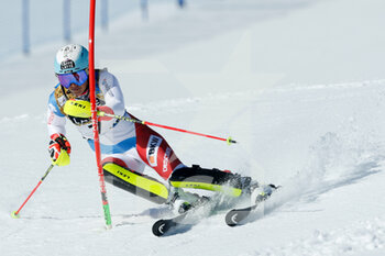 2021-02-20 - Wendy Holdener (SUI) in action. She is the third fastest after the first run - 2021 FIS ALPINE WORLD SKI CHAMPIONSHIPS - SLALOM - WOMEN - ALPINE SKIING - WINTER SPORTS