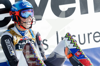 2021-02-20 - Petra Vlhova (SVK) celebrating - 2021 FIS ALPINE WORLD SKI CHAMPIONSHIPS - SLALOM - WOMEN - ALPINE SKIING - WINTER SPORTS