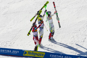2021-02-21 - Podium - 2021 FIS ALPINE WORLD SKI CHAMPIONSHIPS - SLALOM - MEN - ALPINE SKIING - WINTER SPORTS