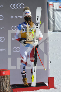 2021-02-26 - Corinne suter third place - 2021 AUDI FIS SKI WORLD CUP VAL DI FASSA - DOWNHILL WOMEN - ALPINE SKIING - WINTER SPORTS