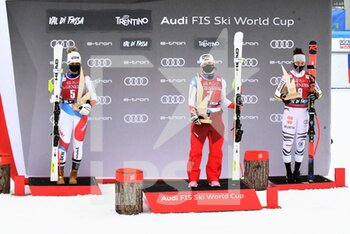2021-02-27 - 1) Lara Gut-Behrami (7 SUI)
2) Corinne Suter (5 SUI)
3) Kira Wiedle  (9 GER) - 2021 AUDI FIS SKI WORLD CUP VAL DI FASSA - DOWNHILL WOMEN - ALPINE SKIING - WINTER SPORTS