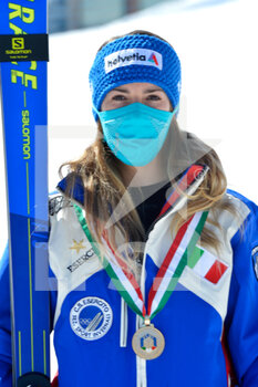 2021-03-24 - Portrait of Marta Bassino the winner of Giant Slalom portrait - CAMPIONATI ITALIANI ASSOLUTI DI SCI ALPINO 2021 - ALPINE SKIING - WINTER SPORTS