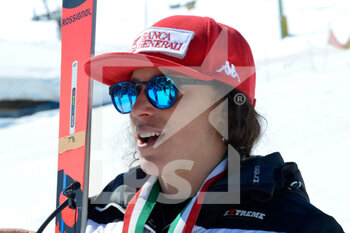 2021-03-24 - Federica Brignone second classified during the award ceremony  - CAMPIONATI ITALIANI ASSOLUTI DI SCI ALPINO 2021 - ALPINE SKIING - WINTER SPORTS