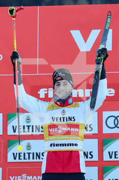 2020-01-10 - L'esultanza di RIIBER Jarl Magnus NOR primo sul podio - FIS COPPA DEL MONDO - COMBINATA NORDICA - NORDIC SKIING - WINTER SPORTS