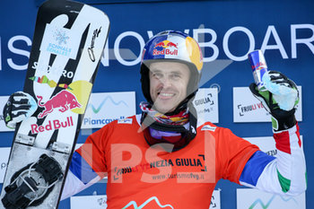2020-01-25 - FISCHNALLER Roland ITA secondo sul podio di Piancavallo - FIS SNOWBOARD WORLD CUP - SLALOM PARALLELO PSL - SNOWBOARD - WINTER SPORTS