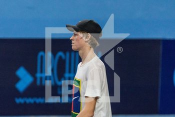 2019-11-01 - Jannik Sinner in allenamento NextGen - NEXTGEN ATP QUALIFICAZIONI - VENERDì - INTERNATIONALS - TENNIS