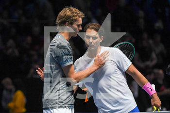 2019-11-11 - Alexander Zverev (GER) and Rafael Nadal (SPA) - NITTO ATP FINALS - SINGLES - RAFAEL NADAL VS ALEXANDER ZVEREV - INTERNATIONALS - TENNIS