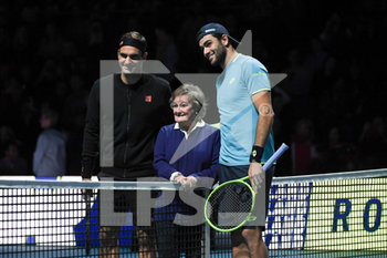 2019-11-12 - Matteo Berettini  (Ita) e Roger Federer (SUI) - NITTO ATP FINALS - SINGLES - ROGER FEDERER VS MATTEO BERRETTIN - INTERNATIONALS - TENNIS