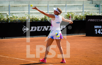 2020-09-14 - Donna Vekic of Croatia in action during the first round of the 2020 Internazionali BNL d'Italia WTA Premier 5 tennis tournament on September 14, 2020 at Foro Italico in Rome, Italy - Photo Rob Prange / Spain DPPI / DPPI - INTERNAZIONALI BNL D'ITALIA 2020 - INTERNATIONALS - TENNIS