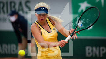 2020-09-25 - Clara Tauson of Denmark during her final qualifications match at the Roland Garros 2020, Grand Slam tennis tournament, Qualifying, on September 25, 2020 at Roland Garros stadium in Paris, France - Photo Rob Prange / Spain DPPI / DPPI - ROLAND GARROS 2020, GRAND SLAM TENNIS TOURNAMENT, QUALIFYING - INTERNATIONALS - TENNIS