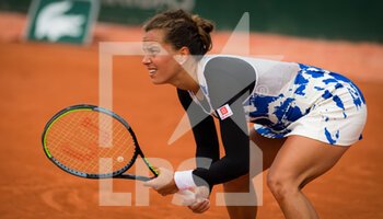 2020-09-30 - Barbora Strycova of the Czech Republic in action against Barbora Krejcikova of the Czech Republic during the second round at the Roland Garros 2020, Grand Slam tennis tournament, on September 30, 2020 at Roland Garros stadium in Paris, France - Photo Rob Prange / Spain DPPI / DPPI - ROLAND GARROS 2020, GRAND SLAM TOURNAMENT - INTERNATIONALS - TENNIS