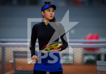 2020-10-04 - Eva Lys of Germany in action during the Juniors competition at the Roland Garros 2020, Grand Slam tennis tournament, on October 4, 2020 at Roland Garros stadium in Paris, France - Photo Rob Prange / Spain DPPI / DPPI - ROLAND GARROS 2020, GRAND SLAM TOURNAMENT - INTERNATIONALS - TENNIS