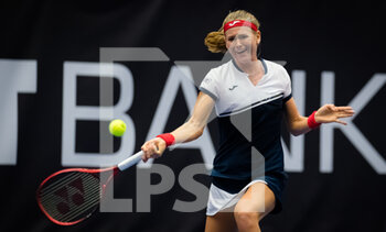 2020-10-17 - Marie Bouzkova of the Czech Republic in action during the first qualifications round at the 2020 J&T Banka Ostrava Open WTA Premier tennis tournament on October 17, 2020 in Ostrava, Czech Republic - Photo Rob Prange / Spain DPPI / DPPI - 2020 J&T BANKA OSTRAVA OPEN WTA PREMIER - SATURDAY - INTERNATIONALS - TENNIS