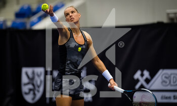 2020-10-17 - Arantxa Rus of the Netherlands in action during the first qualifications round at the 2020 J&T Banka Ostrava Open WTA Premier tennis tournament on October 17, 2020 in Ostrava, Czech Republic - Photo Rob Prange / Spain DPPI / DPPI - 2020 J&T BANKA OSTRAVA OPEN WTA PREMIER - SATURDAY - INTERNATIONALS - TENNIS