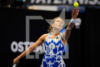 2020-10-20 - Barbora Strycova of the Czech Republic in action against Ons Jabeur of Tunisia during the first round at the 2020 J&T Banka Ostrava Open WTA Premier tennis tournament on October 20, 2020 in Ostrava, Czech Republic - Photo Rob Prange / Spain DPPI / DPPI - 2020 J&T BANKA OSTRAVA OPEN WTA PREMIER - INTERNATIONALS - TENNIS
